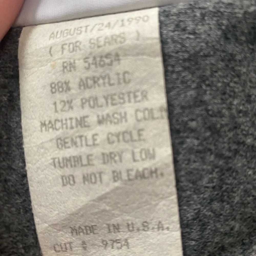 Vintage 90s Sears SA Sport Faux Layered Wrap Top Gray Striped Grunge USA
